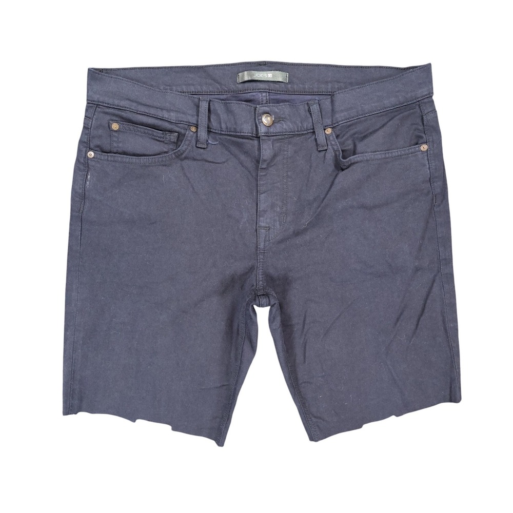 Joe's Jeans Cutoff Denim Shorts Mens 38 Navy Blue Cotton Lyocell Slim Fit Casual
